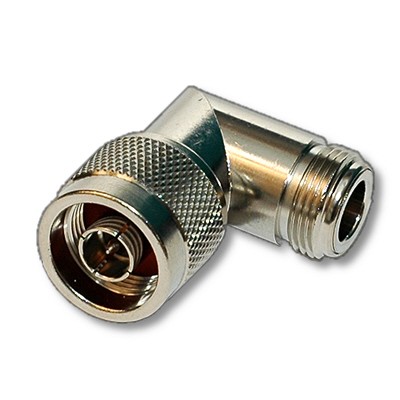 N-Male to N-Female Right Angle Adapter