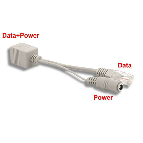 Passive PoE Injector with cat5 cable